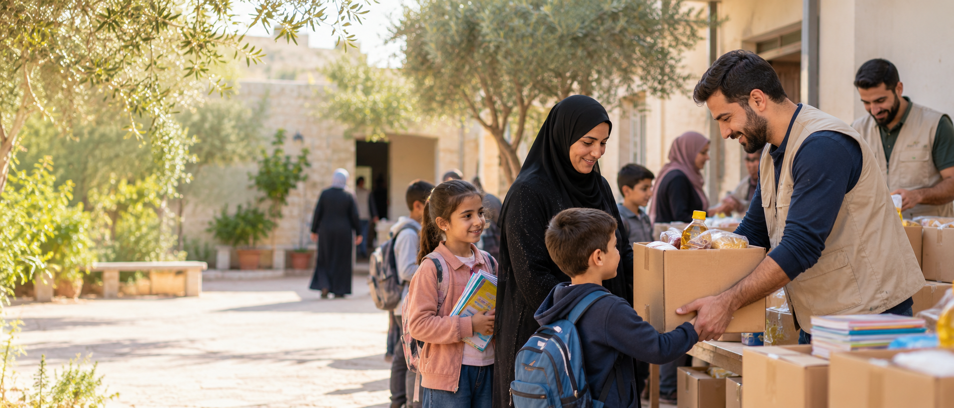 إطلاق حملة السلة الغذائية الشتوية
